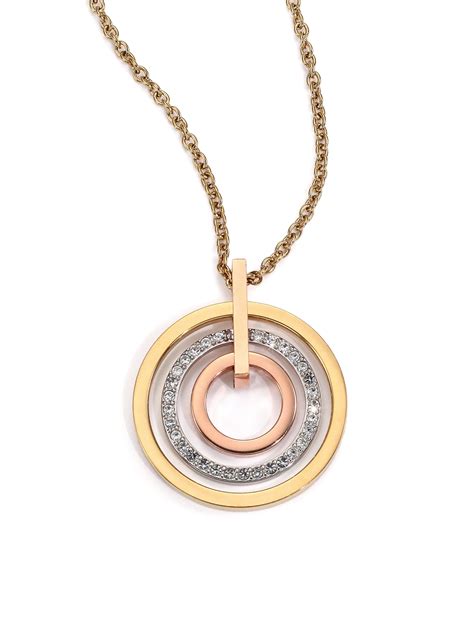 michael kors two circle necklace|Michael Kors necklace for women.